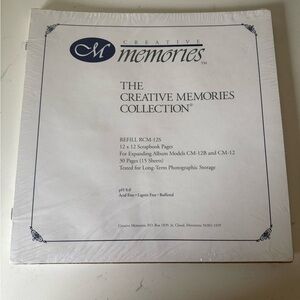 Creative Memories 12x12 Refill Pages - Classic White